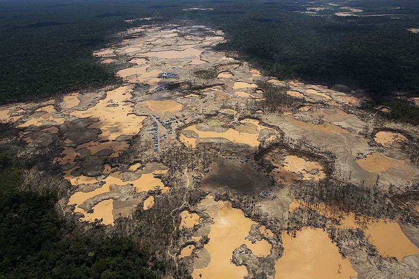 Нелегальная добыча золота в Перу ежегодно приводит к уничтожению примерно 6 тыс. га тропических лесов 