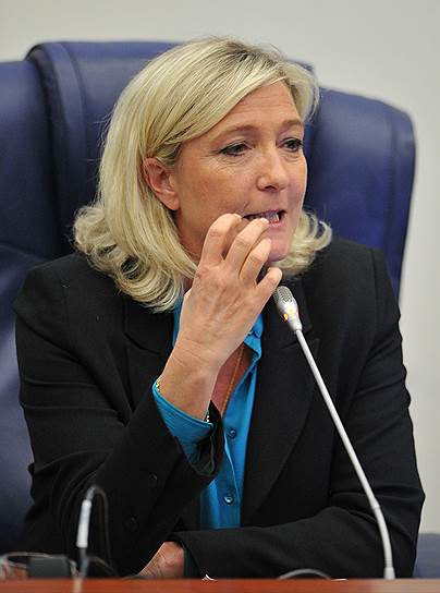 Лидер французской правой «Национальный фронт» Марин Ле Пен 