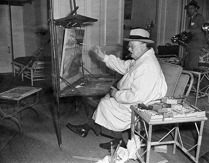 Уинстон Черчилль начал заниматься живописью в 1915 году.  Картины он подписывал как Чарльз Морин. Полотна не раз демонстрировались на ежегодных выставках Королевской академии искусств, выставлялись в Париже и по достаточно высоким ценам приобретались коллекционерами