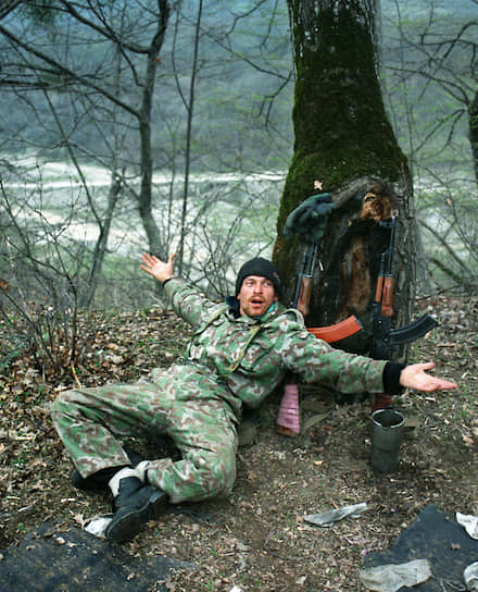 1995 год. Лагерь бандформирований в горах на юге Чечни