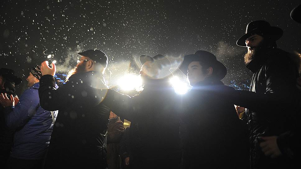 Москва, Россия. Торжественная церемония зажигания ханукии прошла на площади Революции
