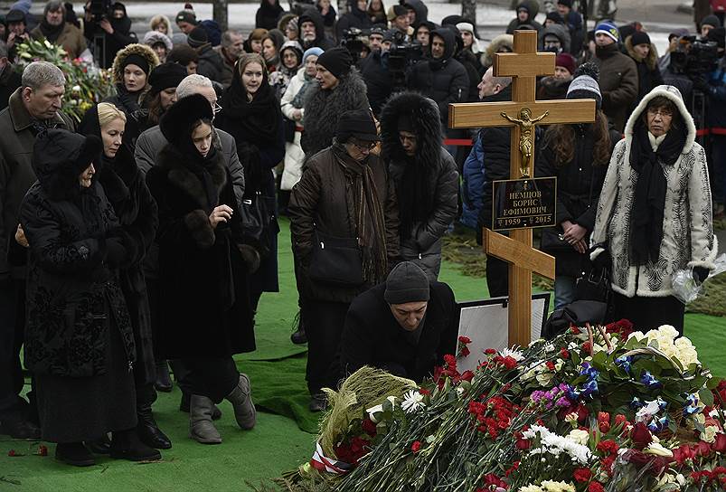  Похороны российского политика и сопредседателя партии РПР-Парнас Бориса Немцова, на Троекуровском кладбище