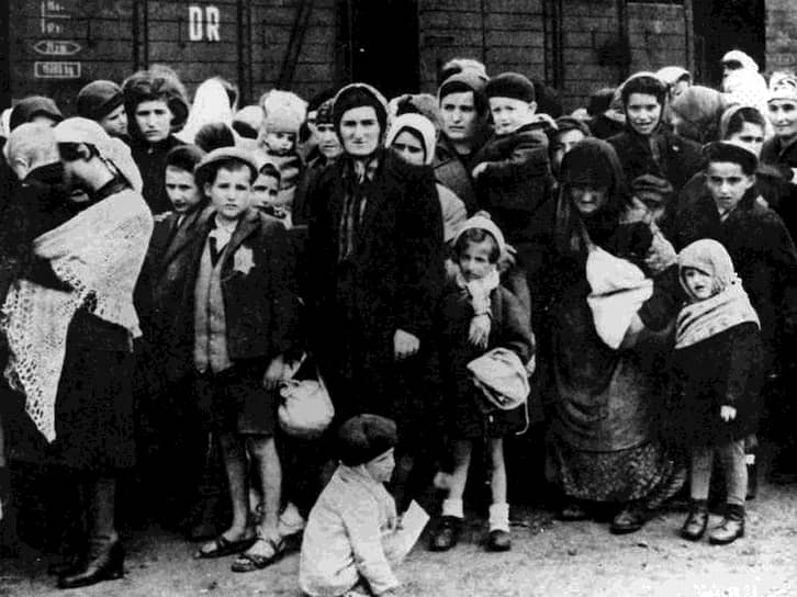 Симона Вайль, почетный президент Фонда памяти Шоа, бывшая узница Освенцима: «Мы работали более 12 часов в день на тяжелых земляных работах, которые, как оказалось, были большей частью бесполезными. Нас почти не кормили. Но все же наша судьба была еще не самой худшей. Летом 1944 года из Венгрии прибыли 435 тысяч евреев. Сразу после того, как они покинули поезд, большинство из них отправили в газовую камеру»