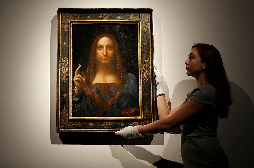 $450 млн. Леонардо да Винчи «Спаситель мира». Продана на аукционе Christie’s 15 ноября 2017 года. Долгое время картина считалась утраченной. В 1958 году она была продана на аукционе всего за 45 фунтов (тогда около $125) как одна из работ «школы да Винчи». Об авторстве самого Леонардо стало известно только в середине 2000-х 