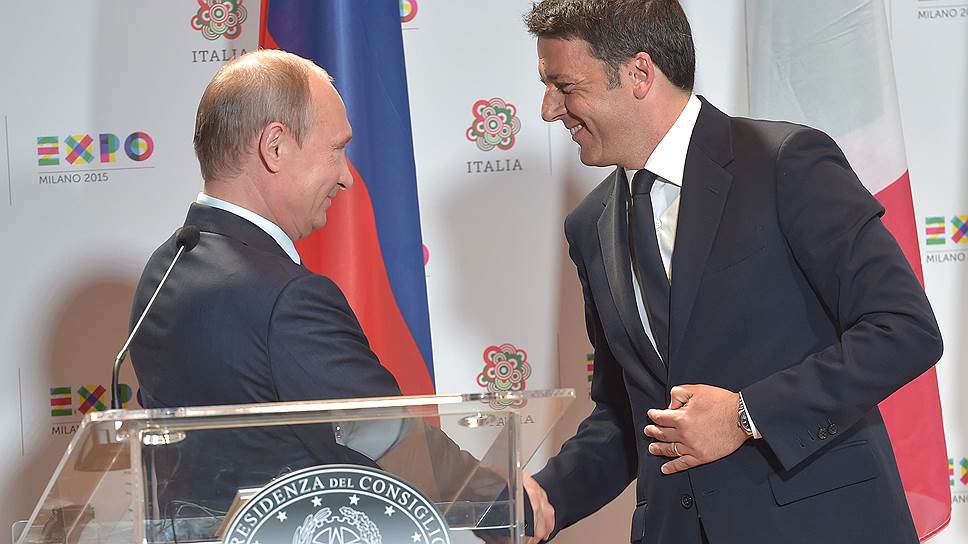 Итальянский премьер попросился в Россию на футбол