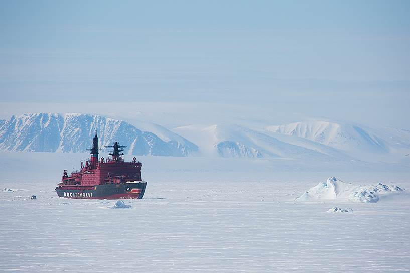Атомоход «Ямал» в северных морях