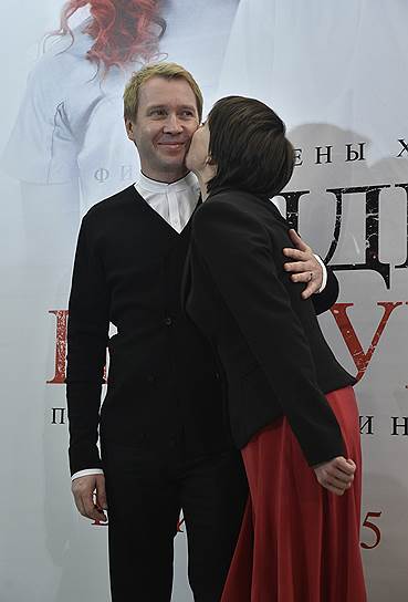Актеры Евгений Миронов и Чулпан Хаматова на премьере фильма Елены Хазановой "Синдром Петрушки" по одноименному роману Дины Рубиной в кинотеатре "Октябрь"
