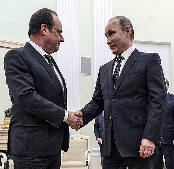 26 ноября. Франсуа Олланд и Владимир Путин договорились об обмене разведданными