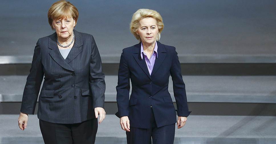 Канцлер Германии Ангела Меркель (слева) и министр обороны Урсула вон дер Лейен