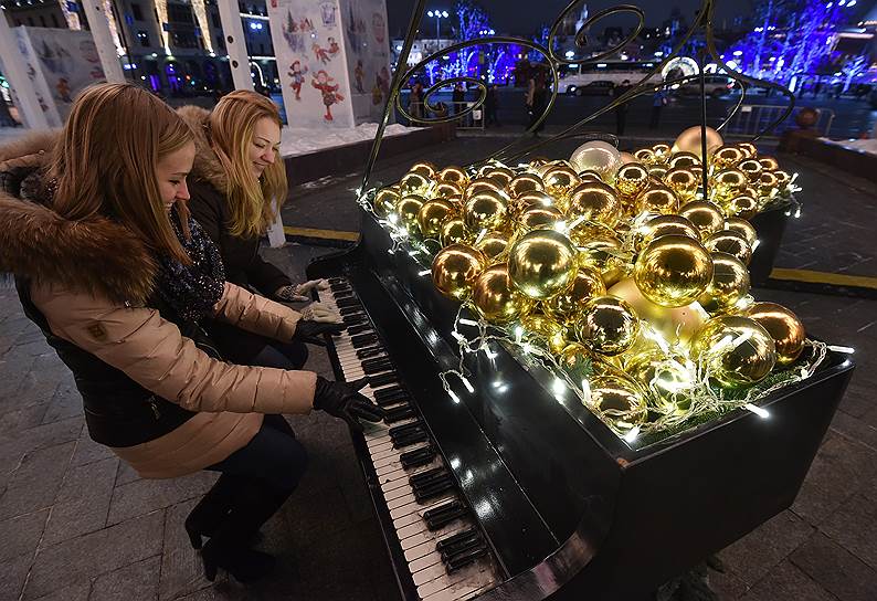 Москва, Россия. Новогоднее убранство города