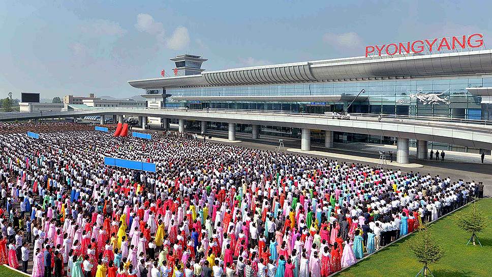 Церемония открытия нового терминала в международном аэропорту Сунан