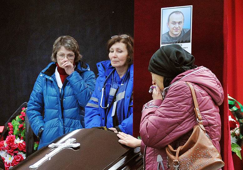 Воркута, Россия. Прощание с горняками, погибшими из-за аварии на шахте «Северная»