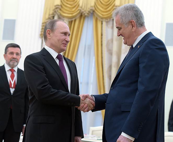 Президент России Владимир Путин и президент Сербии Томислав Николич 