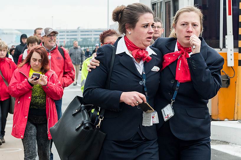 Эвакуация из аэропорта Брюсселя