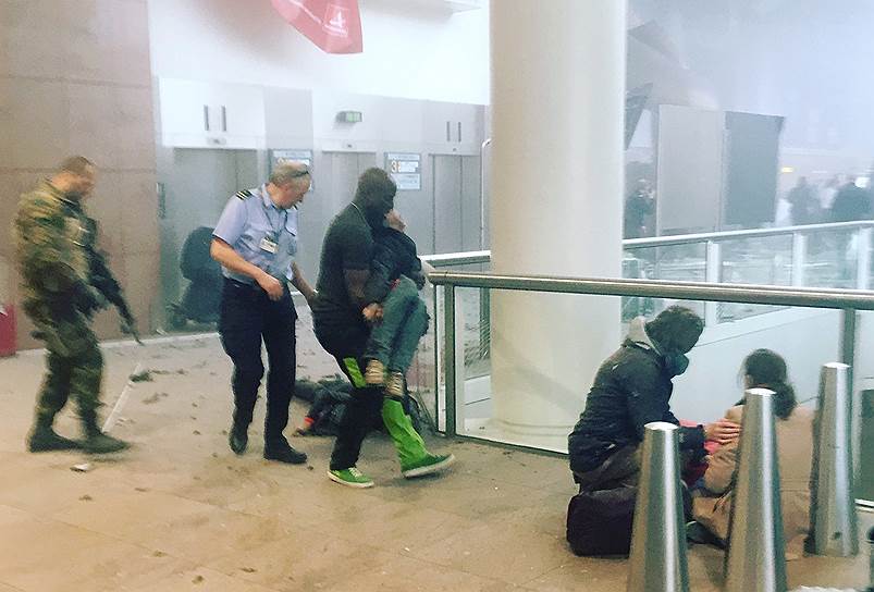 Пострадавшие в террористической атаке в аэропорту Брюсселя