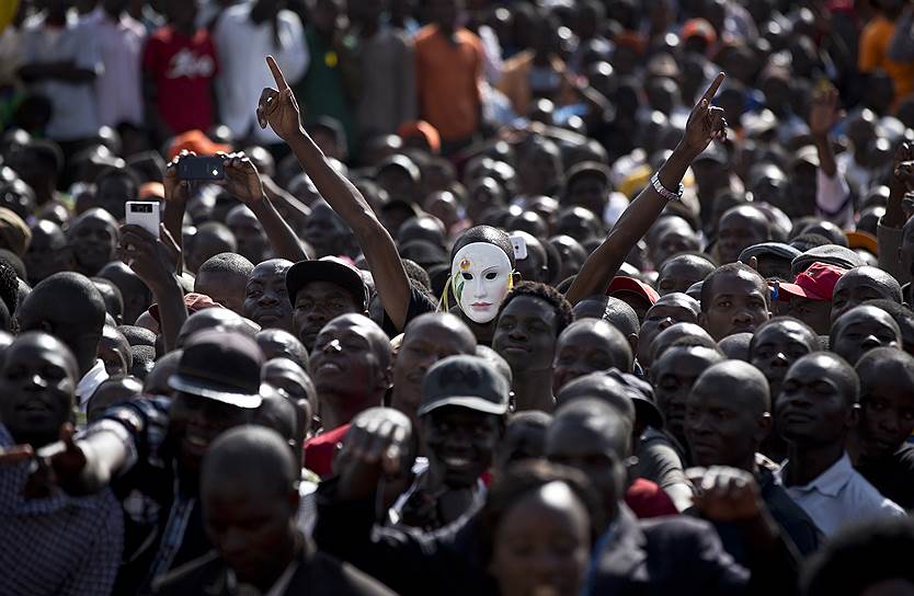 Найроби, Кения. Митинг оппозиции по случаю годовщины получения страной внутреннего самоуправления