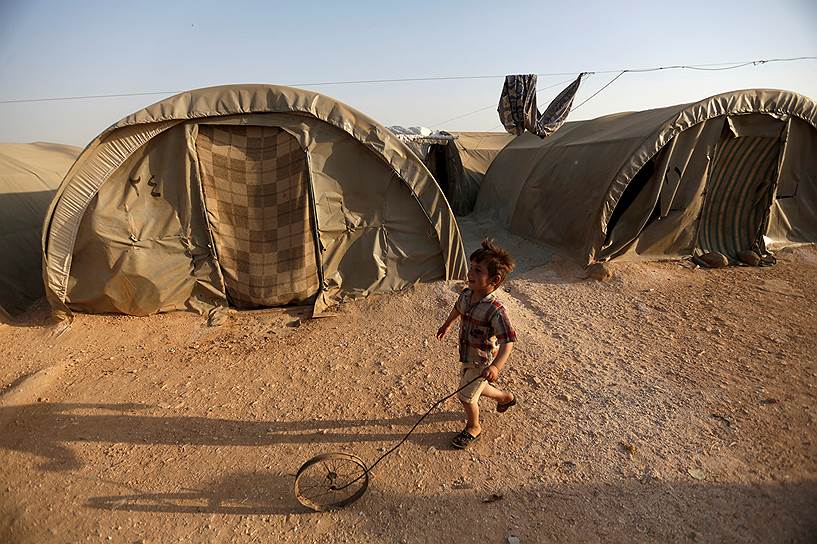 Идлиб, Сирия. Лагерь для внутренне перемещенных беженцев