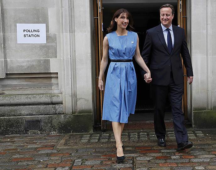 Премьер Великобритании Дэвид Кэмерон и его жена Саманта 
