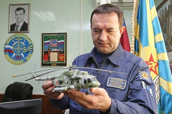 Командир погибшего экипажа вертолета Ми-35М воздушно-космических сил РФ Ряфагать Хабибуллин