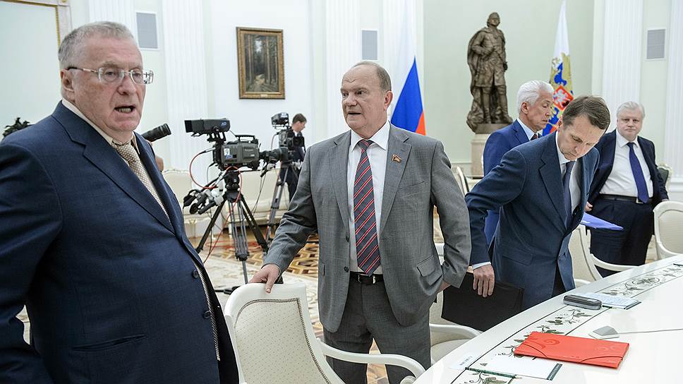 Как Владимир Путин встретился с лидерами парламентских фракций в июле 2016 года