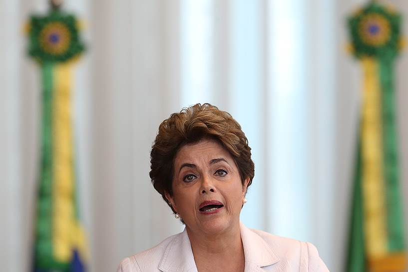 Временно отстраненная от должности президент Бразилии Дилма Руссефф