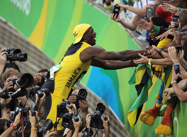 В 2016 году на Олимпийских играх в Рио-де-Жанейро 2016 Усейн Болт выиграл три золотые медали (100 м, 200 м, эстафета 4x100 м), доведя общее количество золотых медалей на Олимпийских играх до восьми