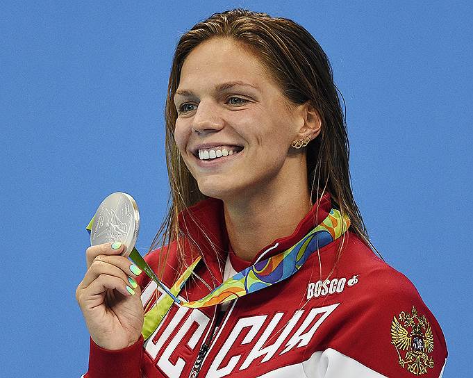 Серебро. Юлия Ефимова (плавание, 200 м брассом)