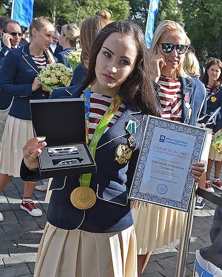 Олимпийская чемпионка по художественной гимнастике Анастасия Татарева