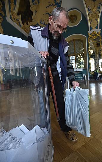 Избирательный участок на Казанском вокзале