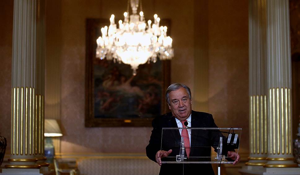 Бывший премьер-министр Португалии, новый генсек ООН Антониу Гутерриш