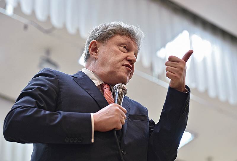 Глава политкомитета партии «Яблоко» Григорий Явлинский 
