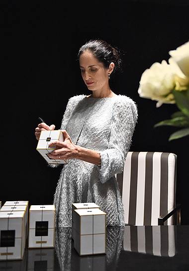 Креативный директор Carolina Herrera Каролина Эррера Дэ Баез во время коктейля в ЦУМе, посвященного 35-летию модного дома Carolina Herrera