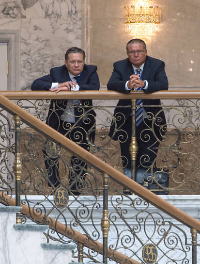 2014 год. Заместитель министра экономического развития России Алексей Лихачев (слева) и министр экономического развития России Алексей Улюкаев