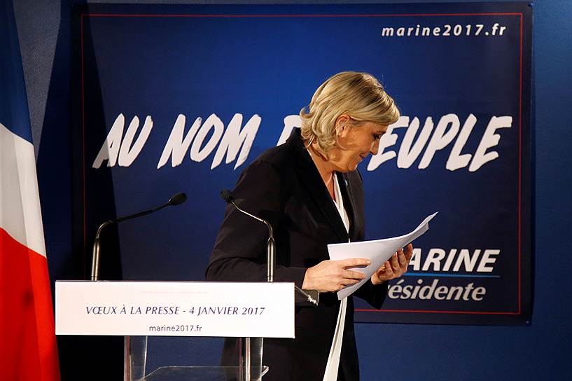 Глава правого движения «Национальный фронт» Марин Ле Пен
