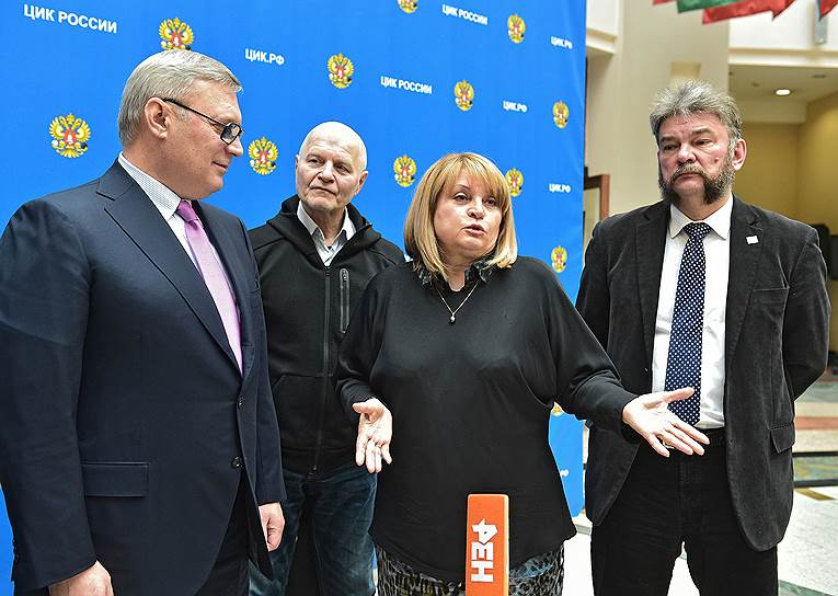 Михаил Касьянов (слева) смог рассказать Элле Памфиловой о своих идеях и ожиданиях