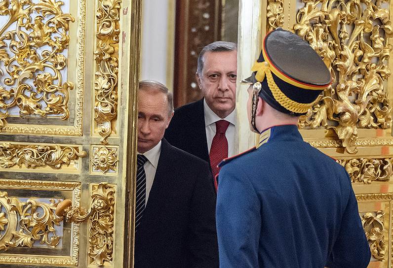 Владимир Путин и Реджеп Эрдоган весь день в Москве не разлучались ни на минуту
