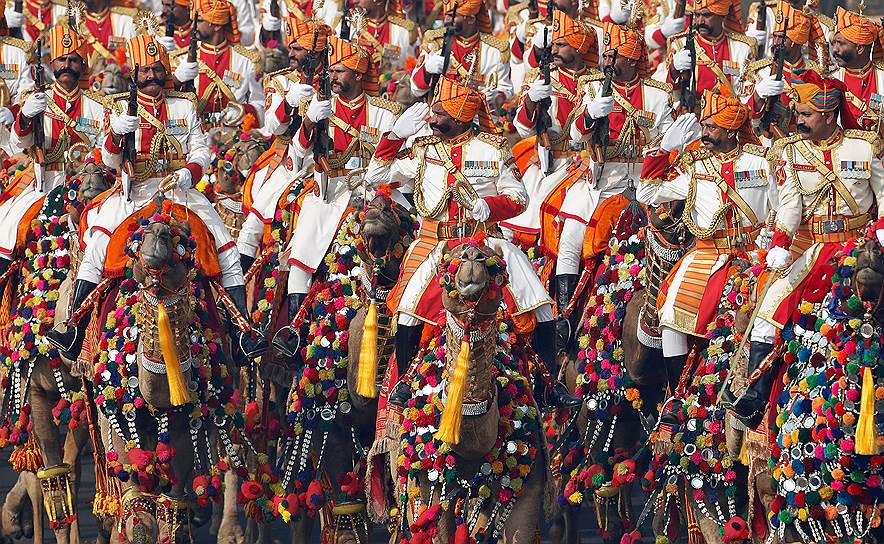 Парад в Нью-Дели по случаю Дня республики в Индии