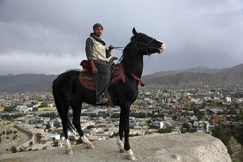 Кабул, Афганистан. Владелец лошади в ожидании желающих прокатиться верхом 