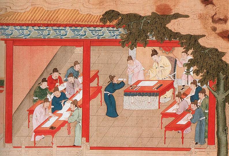 Истоки гаокао — в экзамене на звание мандарина, кэцзюй, который 13 веков сдавали все кандидаты в чиновники
