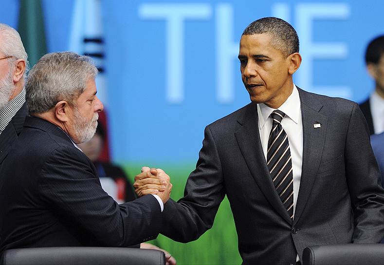 Президенты Бразилии да Силва и США Обама подготовились к вопросу о валютных войнах перед саммитом G20 в 2010 году