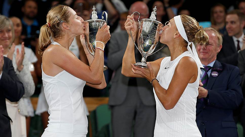 Елена Веснина и Екатерина Макарова в решающем матче Wimbledon не отдали ни одного гейма