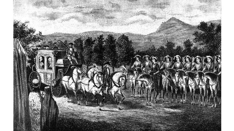 В Крыму Екатерину встречали конные амазонки, которых историки той поры считали предками славян