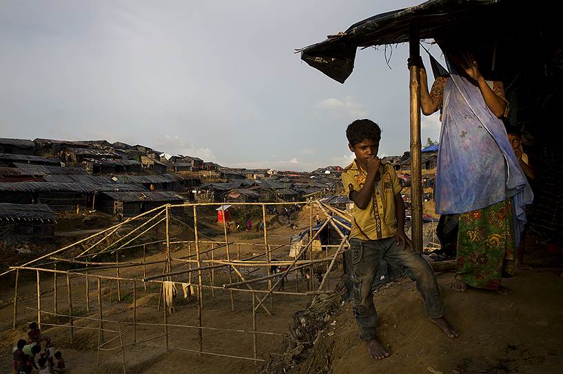 Лагерь беженцев Балухали, Бангладеш. Мусульманские беженцы из Мьянмы