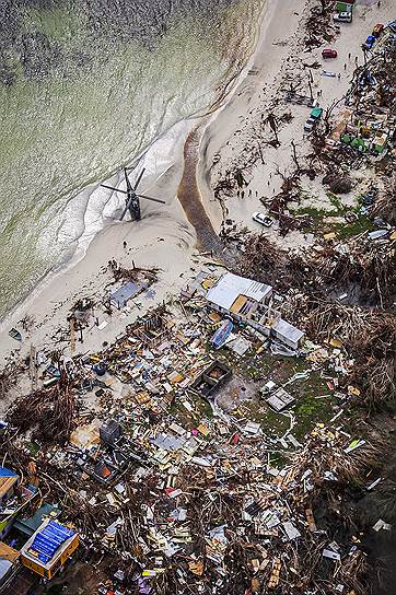 Йост-ван-Дейк, Британские Виргинские острова. Последствия урагана «Ирма»