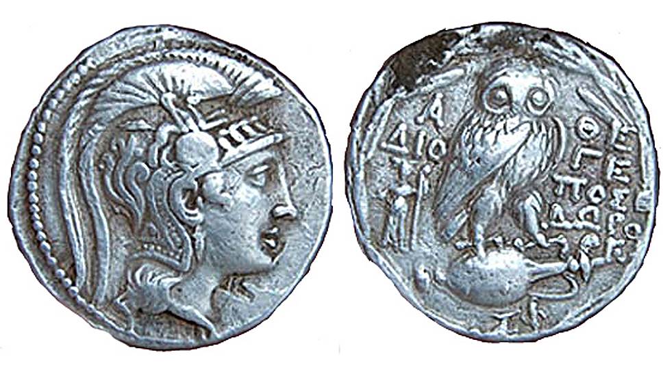 Афиняне предпочитали видеть на монетах изображения богини Афины и совы