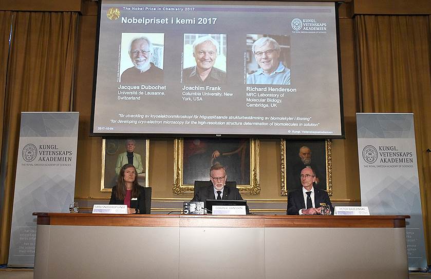 4 октября. Нобелевская премия по химии присуждена Жаку Дюбоше, Иоахиму Франку и Ричарду Хендерсону за разработку технологии криоэлектронного микроскопа