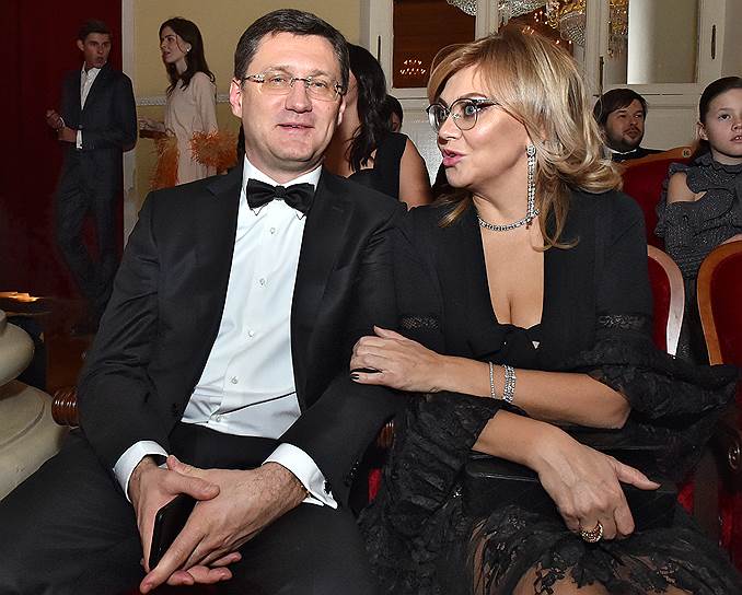 Министр энергетики России Александр Новак с супругой Ларисой