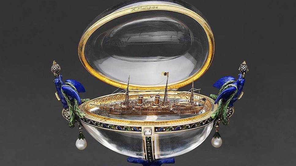Любовь Николая II и его семейства к императорской яхте была так велика, что «Штандарт» увековечили в пасхальном яйце Фаберже