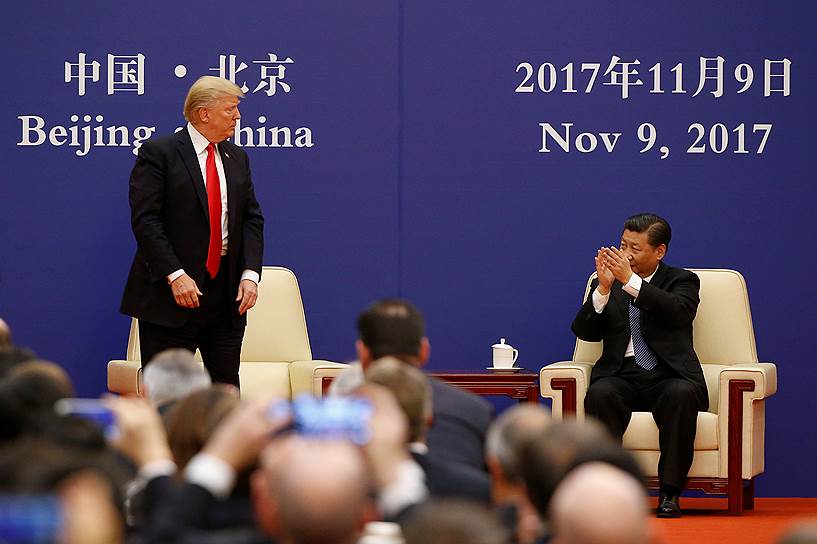 Президент США Дональд Трамп и председатель КНР Си Цзиньпин