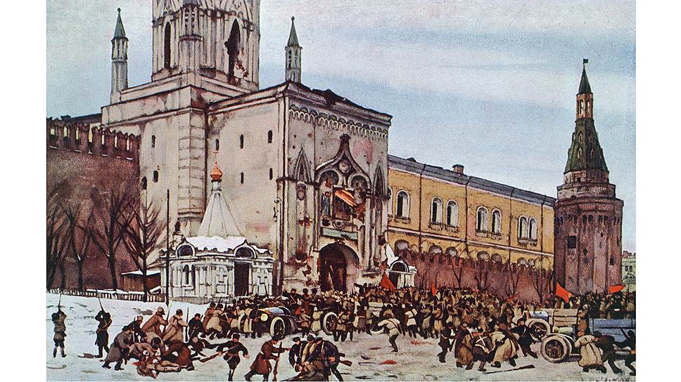 Решение о восстановлении патриаршества было принято, когда в Москве шли уличные бои